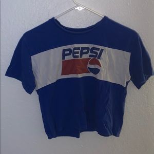 Pepsi blue crop Tee